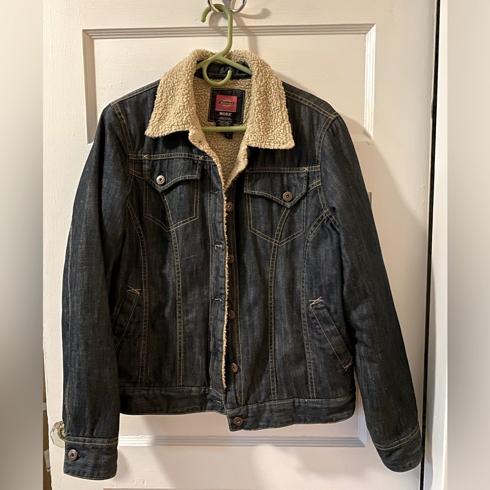 Dickies Jean Jacket - Sherpa Lined - W Sz L (12/14)